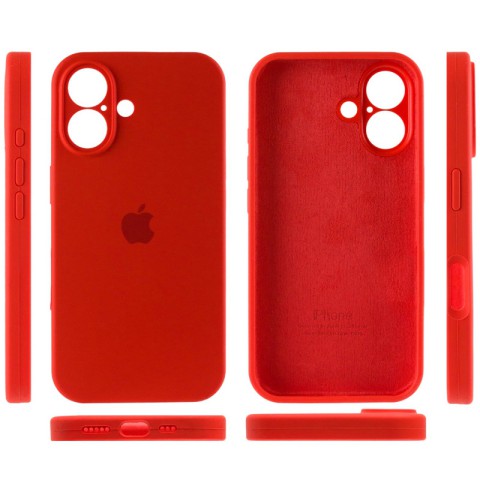 Чохол Silicone Case Full Camera Protective (AA) для Apple iPhone 16 Plus (6.7") Червоний / Red