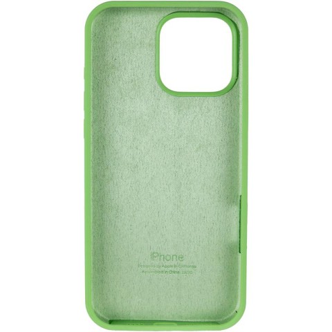 Чохол Silicone Case Full Protective (AA) для Apple iPhone 15 Pro (6.1") М'ятний / Mint