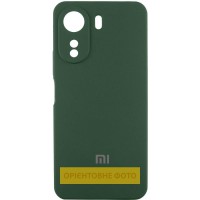 Чохол Silicone Cover Lakshmi Full Camera (AA) with logo для Xiaomi Redmi 15 (EU) Зелений / Dark green