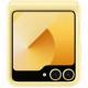 Шкіряний чохол Leather Case (AAA) для Samsung Galaxy Z Flip6 Yellow