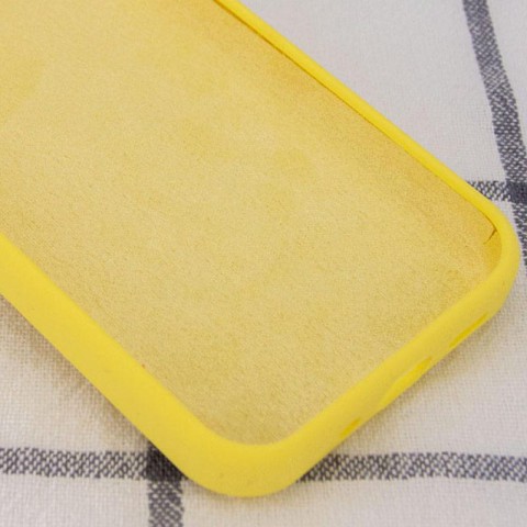 Чохол Silicone Case Full Protective (AA) NO LOGO для Apple iPhone 12 Pro / 12 (6.1") Жовтий / Yellow