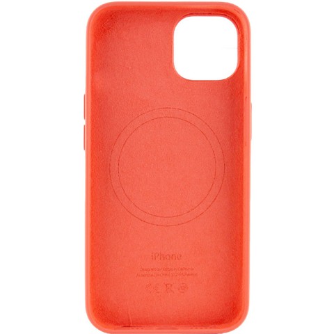 Чохол Silicone case (AAA) with Magsafe and Animation для Apple iPhone 13 (6.1") Рожевий / Pink Pomelo