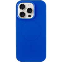Чохол Silicone Case Full Protective (AA) NO LOGO with MagSafe для Apple iPhone 16 Pro (6.3") Синій / Capri Blue
