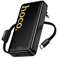 Портативний ЗП Power Bank Hoco Q45 Worrier 22.5W+PD20W with cable 10000 mAh Black