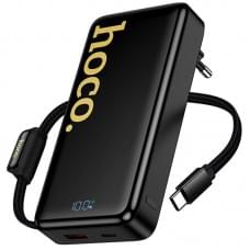 Портативний ЗП Power Bank Hoco Q45 Worrier 22.5W+PD20W with cable 10000 mAh Black