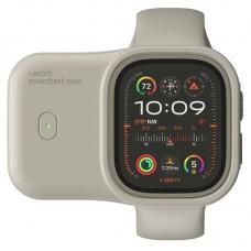 Портативний ЗП Charging Soft Case for Apple Watch 49mm 1200 mAh Moon White
