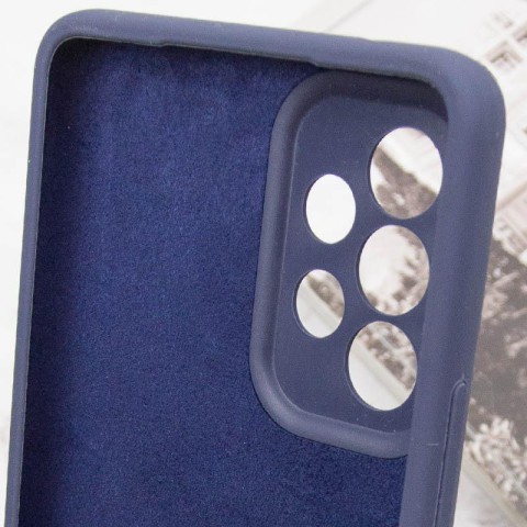 Чохол Silicone Cover Lakshmi Full Camera (AAA) для Samsung Galaxy A32 5G Темно-синій / Midnight blue