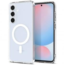 Чохол SGP Ultra Hybrid (MagFit) для Samsung Galaxy S24 FE Прозорий