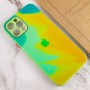 Чохол TPU+Glass Impasto abstract для Apple iPhone 12 Pro (6.1") Yellow green