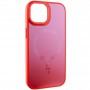 Чохол TPU+Glass Sapphire Midnight Open Camera with MagSafe для Apple iPhone 15 Plus (6.7") Червоний / Red