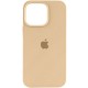 Чохол Silicone Case (AA) Logo with MagSafe для Apple iPhone 14 (6.1") Бежевий / Desert Gold