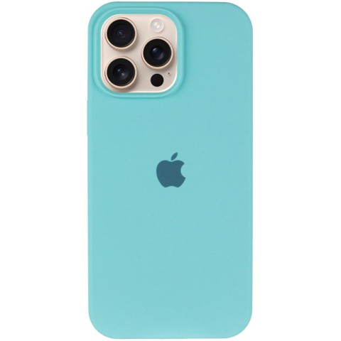 Чохол Silicone Case Full Protective (AA) для Apple iPhone 14 Pro Max (6.7") Бірюзовий / Marine Green