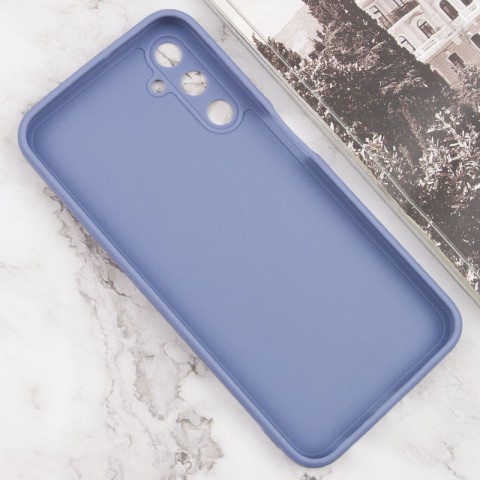 Силіконовий чохол Candy Full Camera для Samsung Galaxy A24 4G Блакитний / Mist blue