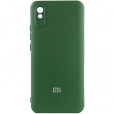 Чохол Silicone Cover Lakshmi Full Camera (AAA) with Logo для Xiaomi Redmi 9A Зелений / Cyprus Green