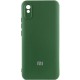 Чохол Silicone Cover Lakshmi Full Camera (AAA) with Logo для Xiaomi Redmi 9A Зелений / Cyprus Green
