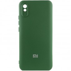 Чохол Silicone Cover Lakshmi Full Camera (AAA) with Logo для Xiaomi Redmi 9A Зелений / Cyprus Green