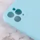 Силіконовий чохол Candy Full Camera для Apple iPhone 11 Pro Max (6.5") Бірюзовий / Turquoise