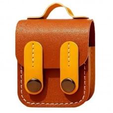 Шкіряний футляр Briefcase для навушників AirPods 1/2 Brown / Yellow