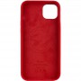 Чохол Silicone case (AAA) full with Magsafe для Apple iPhone 14 (6.1") Червоний / Red