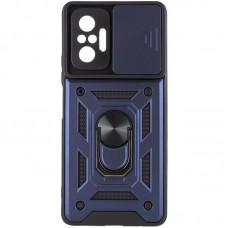 Чохол Ummi Camshield Serge Ring для Xiaomi Redmi Note 10 Pro / 10 Pro Max Синій