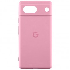 Чохол Silicone Cover Lakshmi Full Camera (AAA) with Logo для Google Pixel 7a Рожевий / Light pink