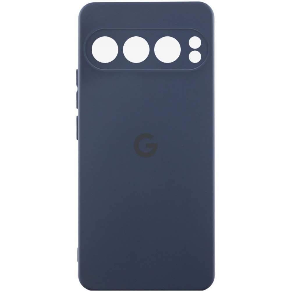 Чохол Silicone Cover Lakshmi Full Camera (AAA) with Logo для Google Pixel 9 Pro XL Темно-синій / Midnight blue