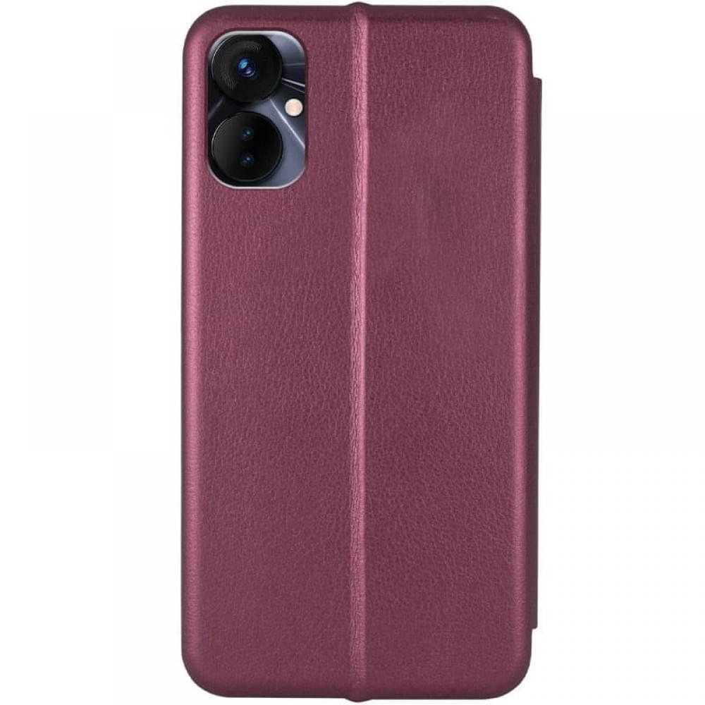 Шкіряний чохол-книжка Classy для TECNO Camon 19 Neo Бордовий