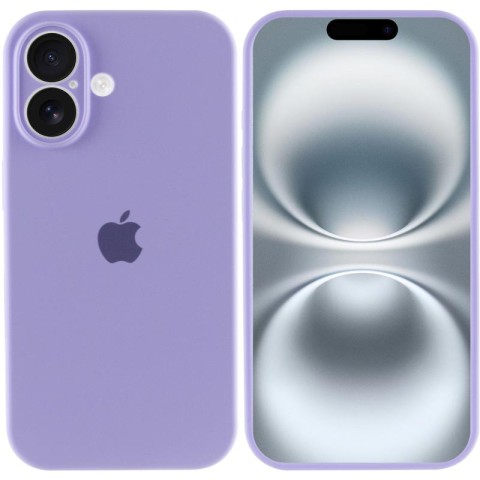Чохол Silicone Case Full Camera Protective (AA) для Apple iPhone 16 Plus (6.7") Бузковий / Dasheen
