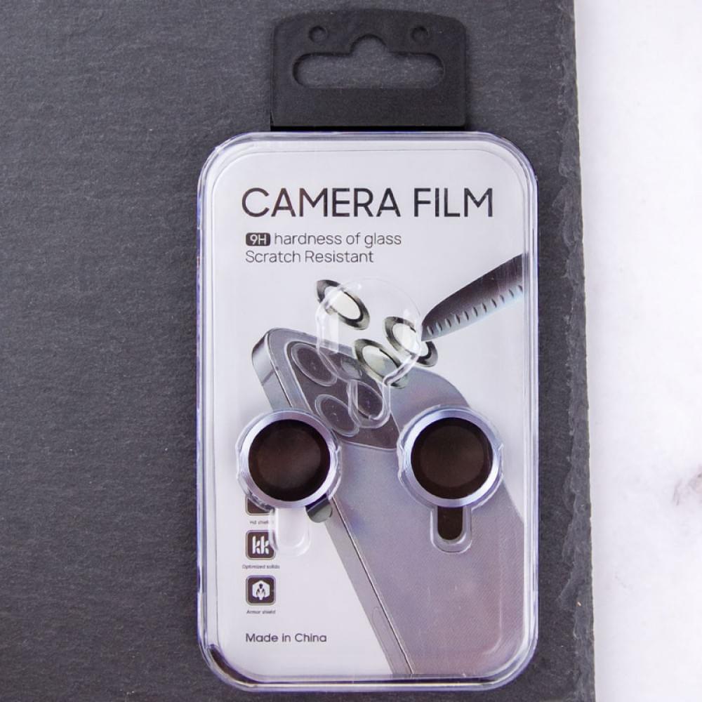 Защитное стекло Metal Classic на камеру (в упак.) для Apple iPhone 15 (6.1") / 15 Plus (6.7")