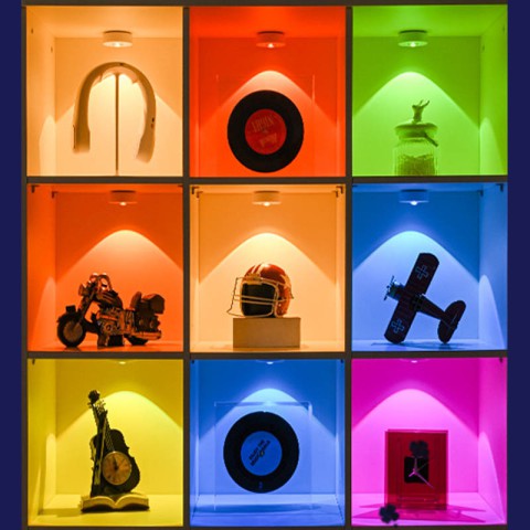 Світильник LED MZ-L3301 (комплект) with remote control (3LC+RGB/6PCS) White