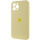 Чохол Silicone Case Full Camera Protective (AA) для Apple iPhone 12 Pro (6.1") Жовтий / Mellow Yellow