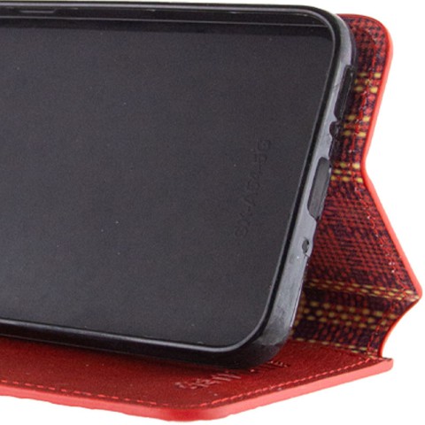 Шкіряний чохол-книжка GETMAN Cubic (PU) для Realme 11 4G Червоний