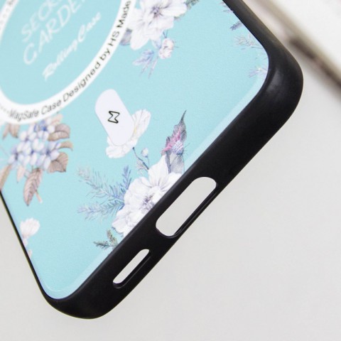 TPU+PC чохол Secret Garden with MagFit для Samsung Galaxy S24 FE Mint