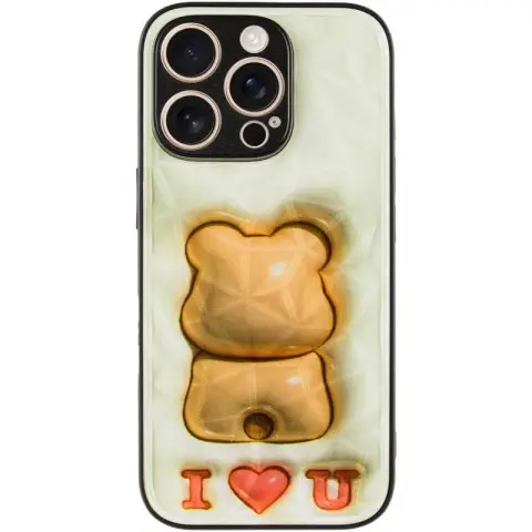 TPU+PC чохол Prisma Fluffie для Apple iPhone 16 Pro Max (6.9") Bear