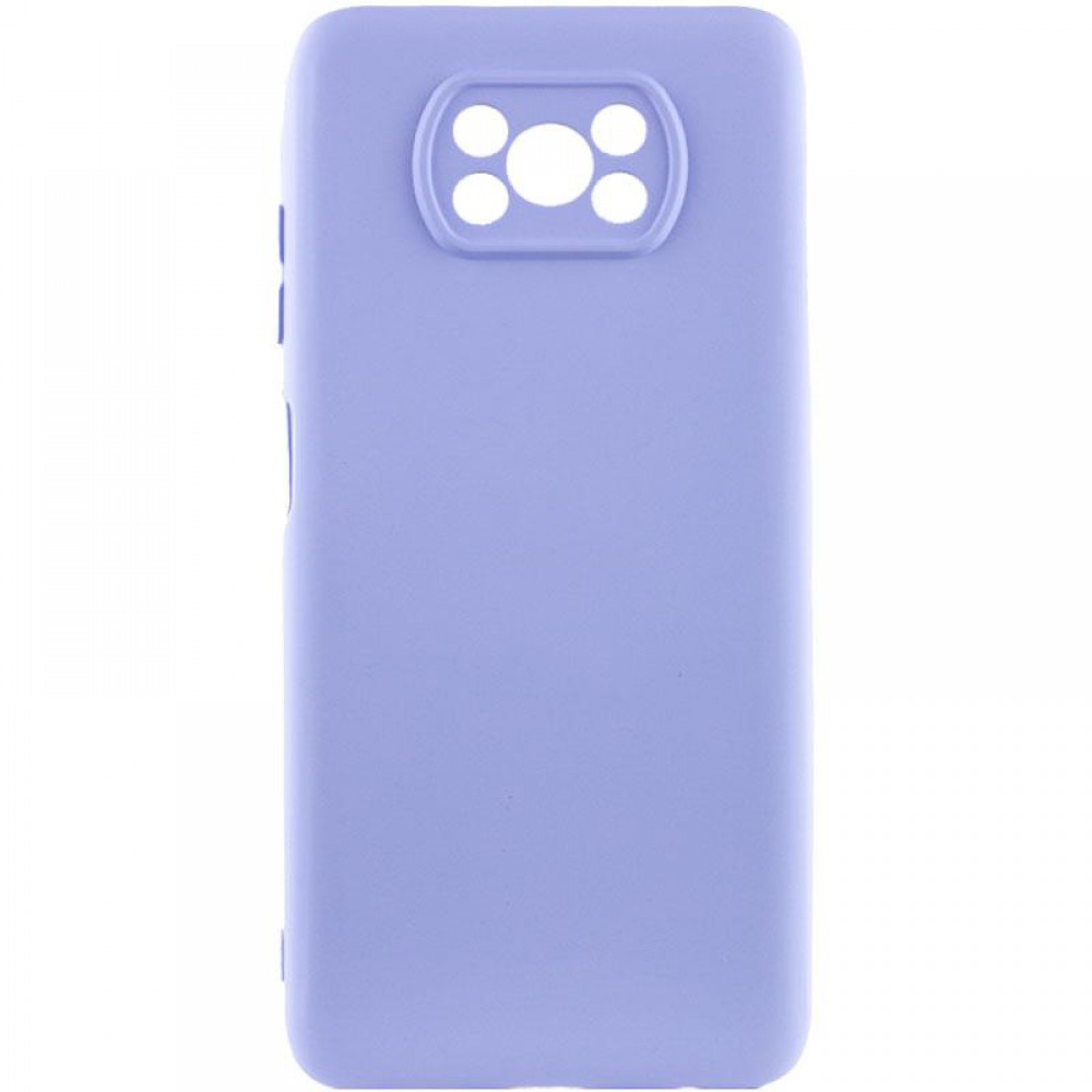 Чохол Silicone Cover Ummi Lakshmi Full Camera (AA) для Xiaomi Poco X3 NFC / Poco X3 Pro Бузковий / Dasheen