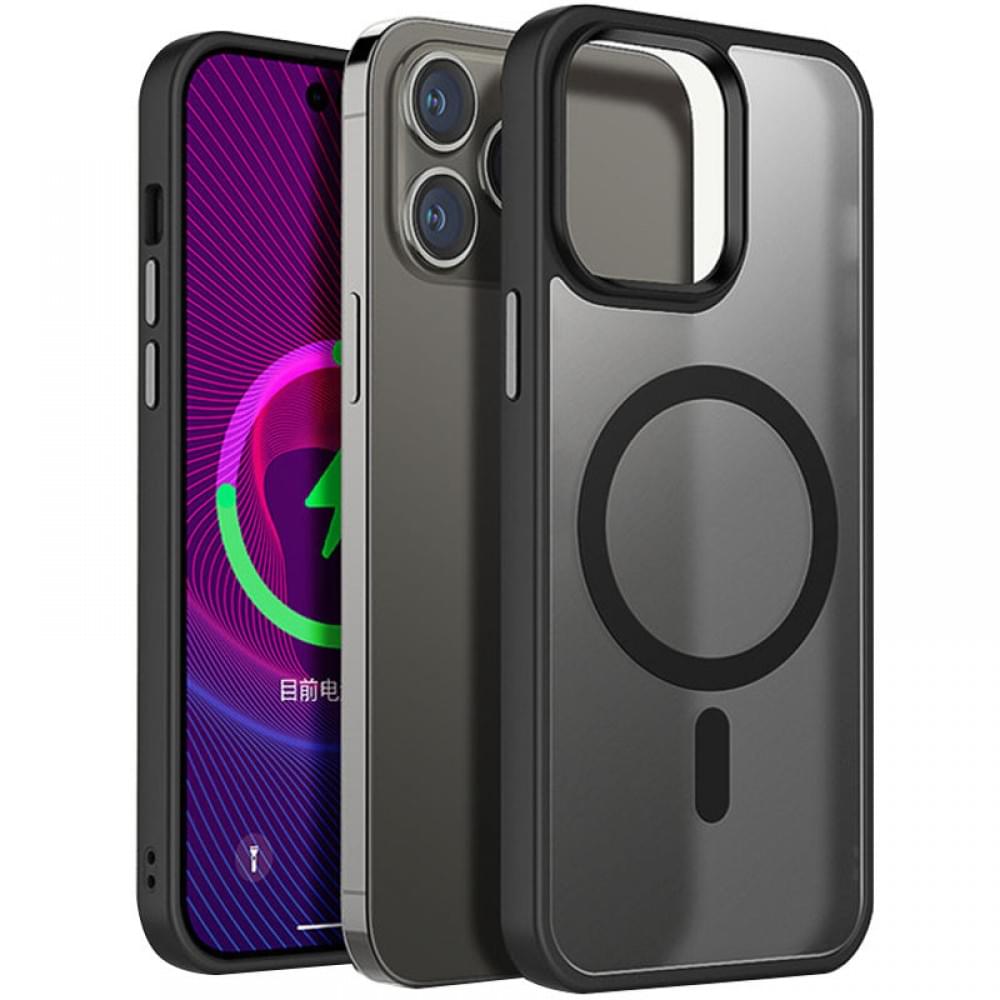 TPU+PC чехол Metal Buttons with MagSafe для Apple iPhone 14 Pro (6.1")