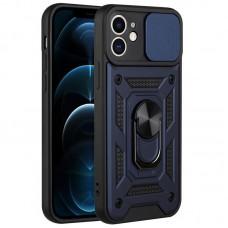 Чохол Ummi Camshield Serge Ring для Apple iPhone 11 (6.1") Синій