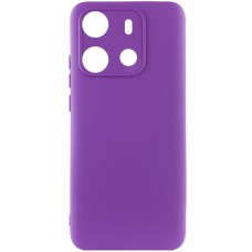 Чохол Silicone Cover Lakshmi Full Camera (A) для Tecno Spark Go 2023 Фіолетовий / Purple