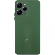 Чохол Silicone Cover Lakshmi Full Camera (AAA) with Logo для Xiaomi Redmi 12 Зелений / Cyprus Green