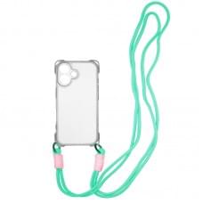 Чехол TPU CrossBody with straps для Apple iPhone 16 Plus (6.7")