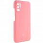 Чохол Silicone Cover Full Camera (AAA) для Xiaomi Redmi Note 10 5G / Poco M3 Pro Рожевий / Light pink