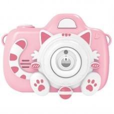 Фотокамера-генератор мильних бульбашок 1001 Kitty Children's camera Pink