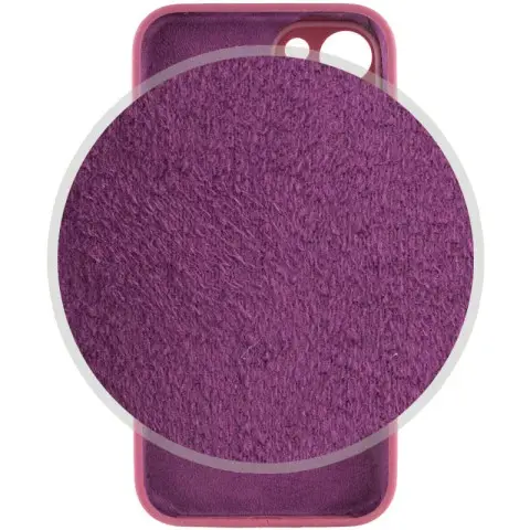 Чохол Silicone Case Full Camera Protective (AA) для Apple iPhone 15 (6.1") Бордовий / Plum