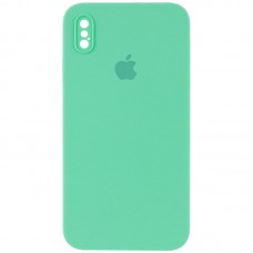 Чехол Silicone Case Square Full Camera Protective (AA) для Apple iPhone X / XS (5.8")