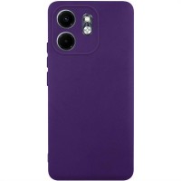 Чохол TPU GETMAN Liquid Silk Full Camera для Infinix Smart 9 4G / Hot 50i Темно фіолетовий / Dark Purple