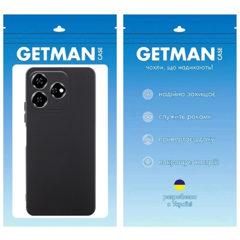 Чохол TPU GETMAN Liquid Silk Full Camera для ZTE Nubia V60 Чорний / Black