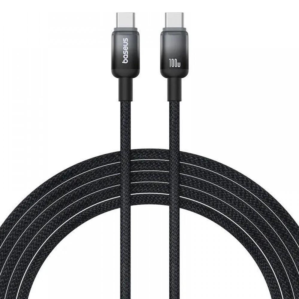 Дата кабель Baseus Discolor Series Fast Charging Type-C to Type-C 100W (1m) (P10374902) Cluster Black