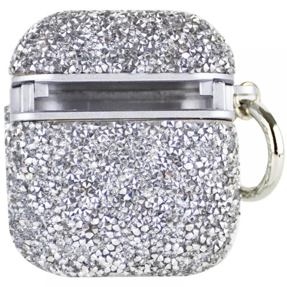 TPU чехол Bling World Rock Diamond для наушников AirPods 1/2