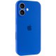 Чохол Silicone Case Full Camera Protective (AA) для Apple iPhone 16 (6.1") Синій / Capri Blue