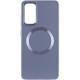TPU чохол Bonbon Metal Style with MagSafe для Samsung Galaxy S24+ Сірий / Lavender